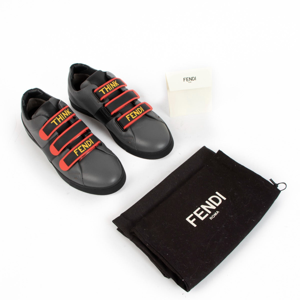 shop authentic second hand Think Fendi Velcro Straps Sneakers - Size 42 on Labellov.com