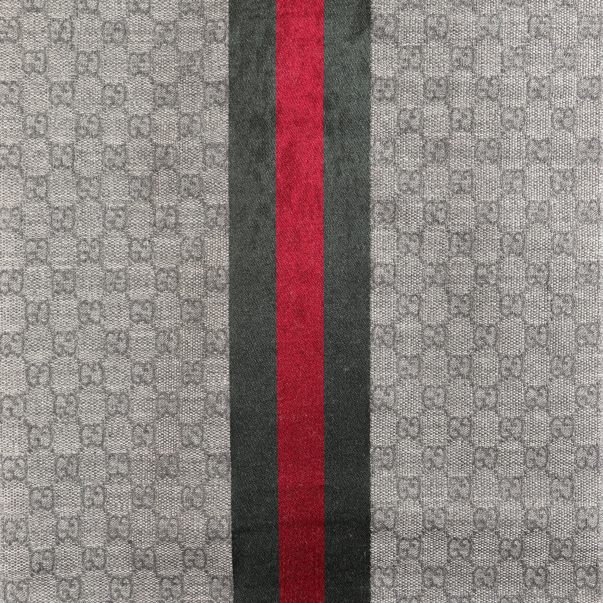 Gucci Grey Monogram Web Scarf for the best price at Labellov secondhand luxury in Antwerp
