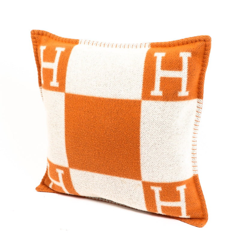Hermès Avalon Pillow Small Model Ecru/Potiron