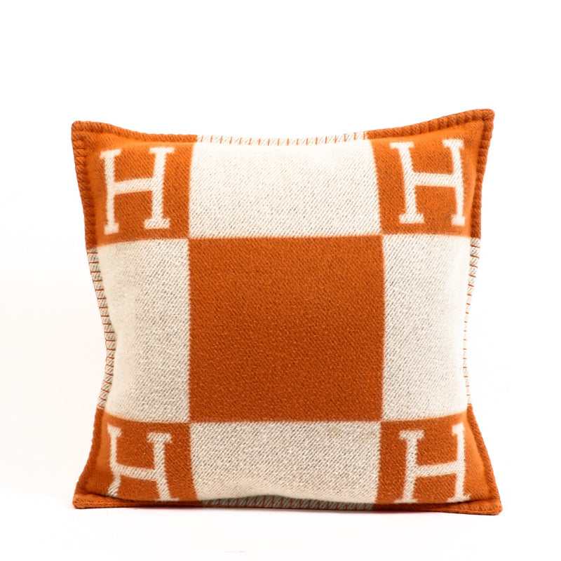 Hermès Avalon Pillow Small Model Ecru/Potiron