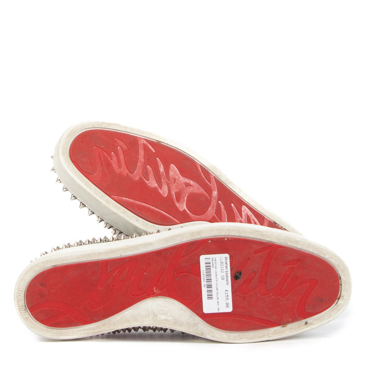 Shop 100% authentic secondhand Christian Louboutin Silver Roller Boat Sneakers - Size 42,5 on Labellov.com