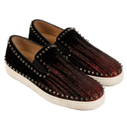 Shop 100% authentic second-hand Christian Louboutin Black Pik Boat Sneakers on Labellov.com