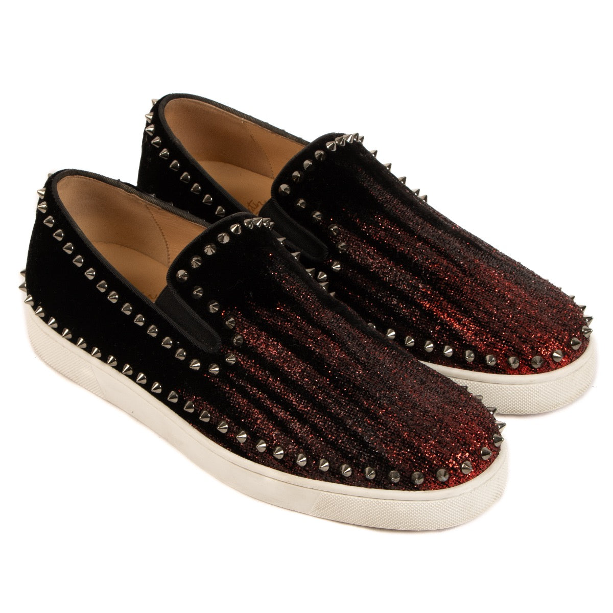 Shop 100% authentic second-hand Christian Louboutin Black Pik Boat Sneakers on Labellov.com