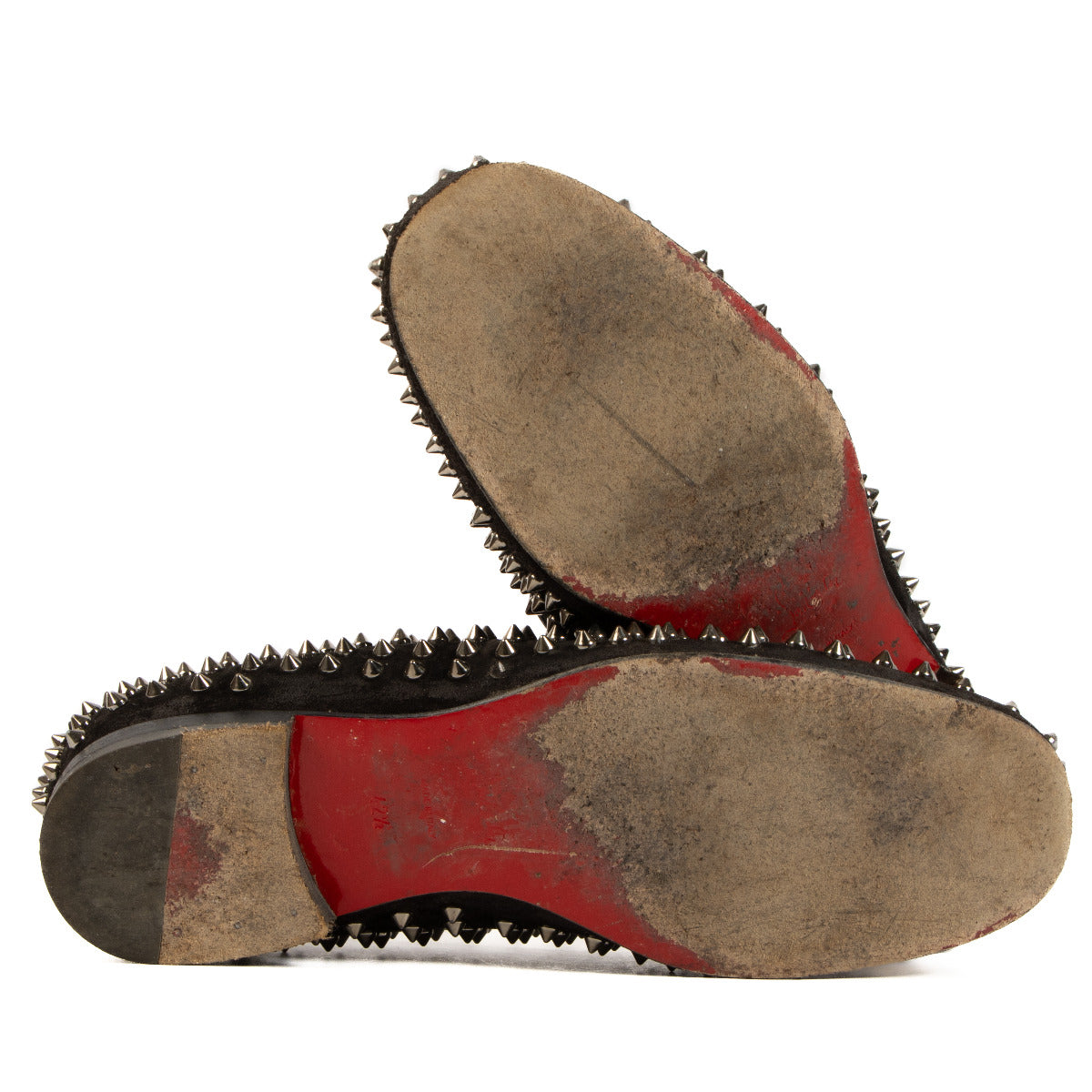 Christian Louboutin Zwarte Dandelion Spikes Loafers - maat 42.5