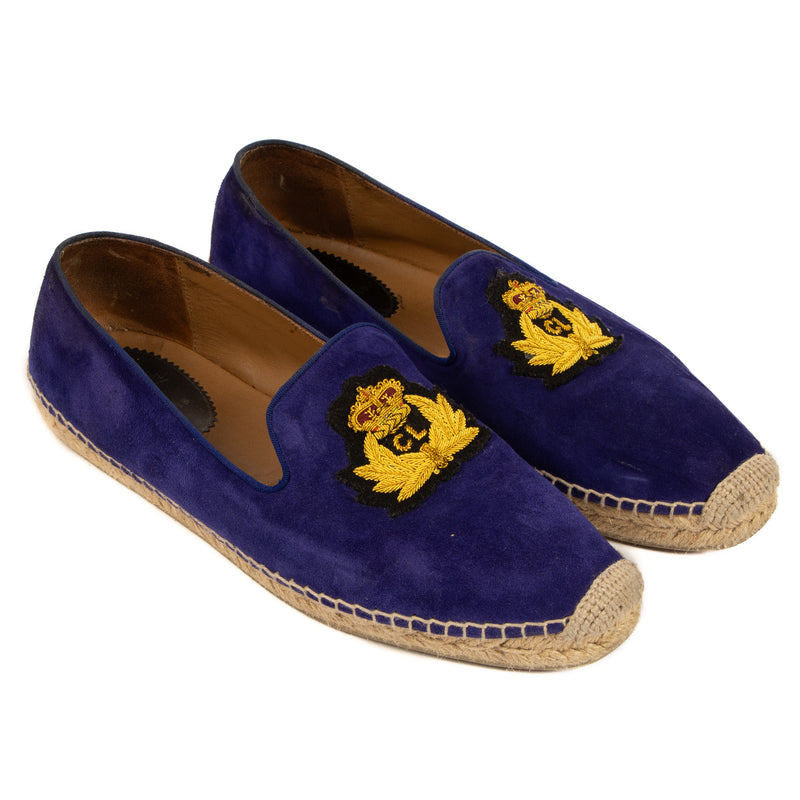 Christian Louboutin Blue Velours Nanou Oralto Espadrilles for the best price at Labellov