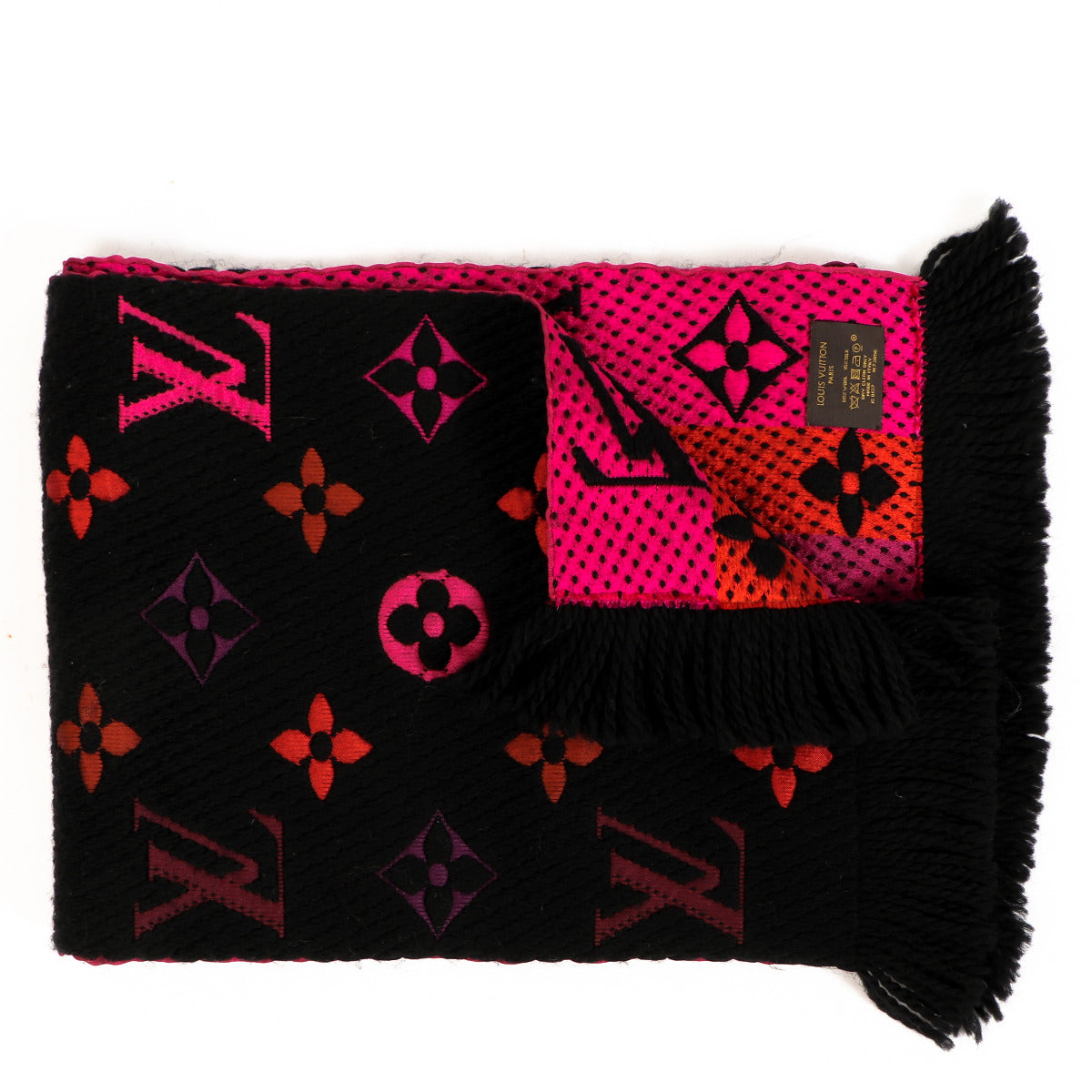 Louis Vuitton Rainbow Logomania Scarf for the best price at Labellov secondhand luxury in Antwerp.