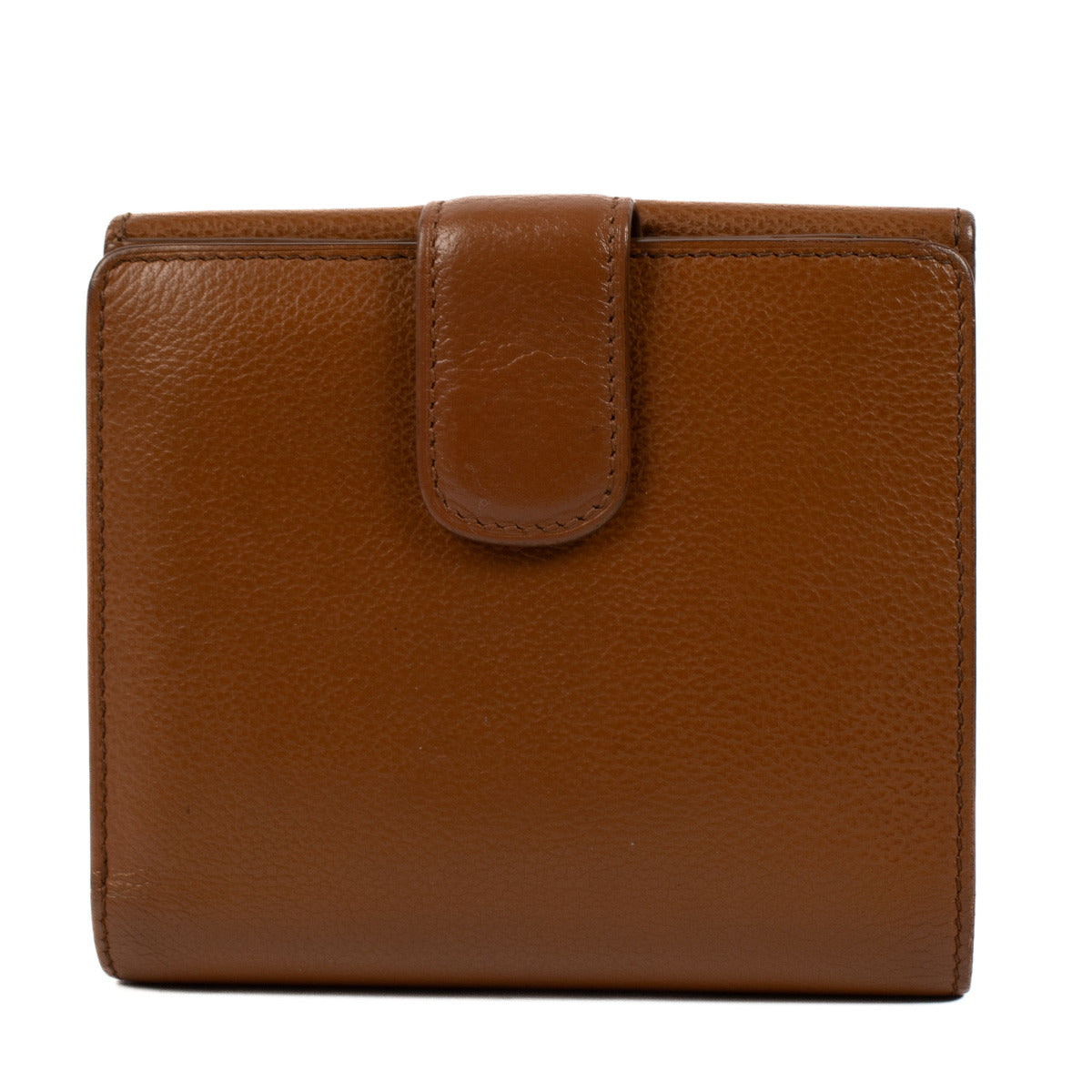 Delvaux Cognac Leather Wallet
