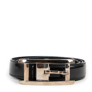 Buy online an authentic second hand Cartier vintage black leather belt in very good condition at Labellov in Antwerp.