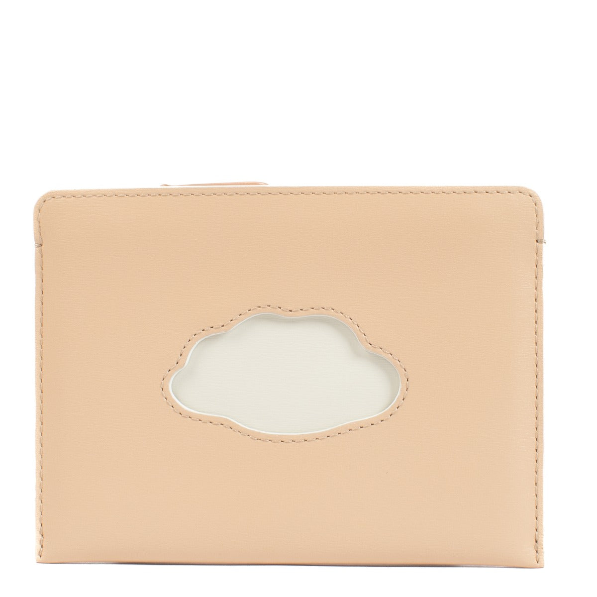 Porte-cartes Delvaux Nude Box Calf Magritte La Corde