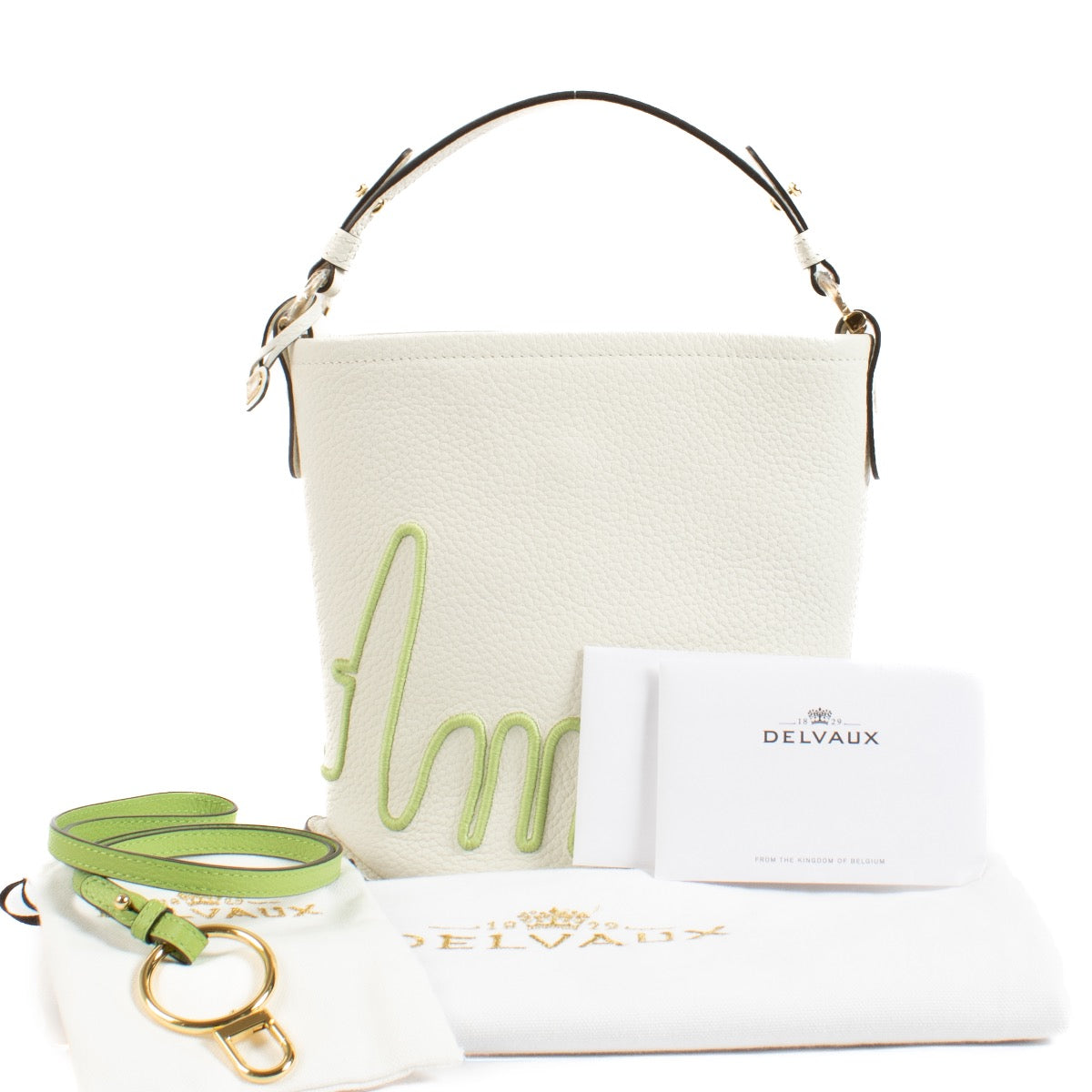 Authentic second hand Delvaux White Le Pin Amour Top Handle on Labellov.com