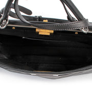 Fendi Black Brown Metallic Large Peekaboo Bag now available at Labellov Luxury. Secondhand and vintage Fendi Black Brown Metallic Large Peekaboo Bag buy online or in our showroom Antwerp