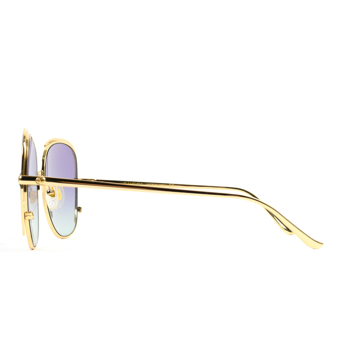 Lunettes de soleil Gucci à garniture dorée