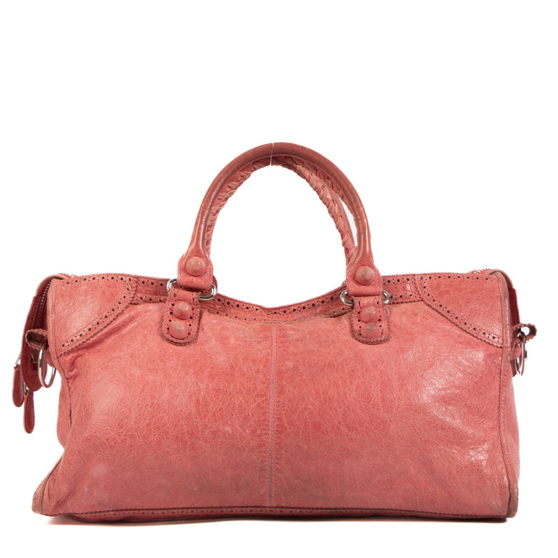 Shop a 100% authentic Balenciaga Grenadine Lambskin Brogues Part-Time Bag on Labellov.com.
