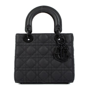 Shop 100% authentic second-hand Christian Dior Black Ultramatte Small Lady Dior My AbCDior Bag on Labellov.com