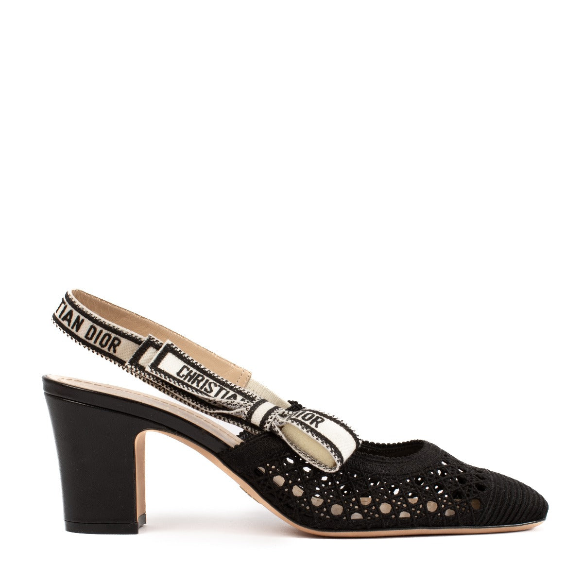 Christian Dior Dior & Moi Black Slingback Pumps