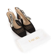 Christian Dior Dior & Moi Black Slingback Pumps