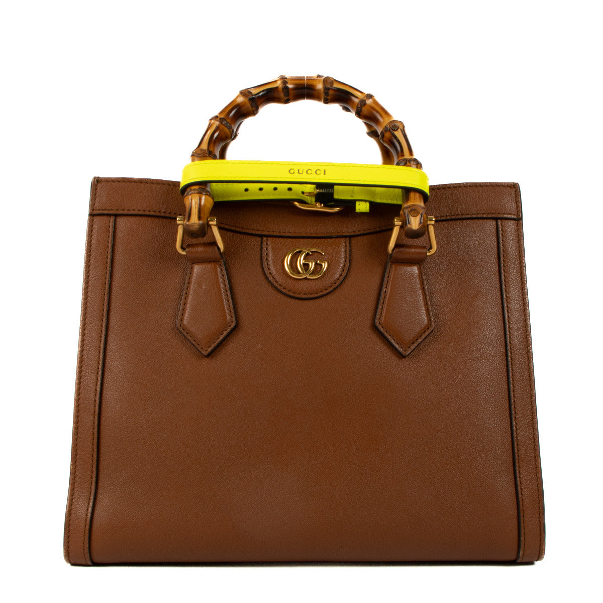 Gucci Brown Small Diana Bamboo Top Handle Bag
