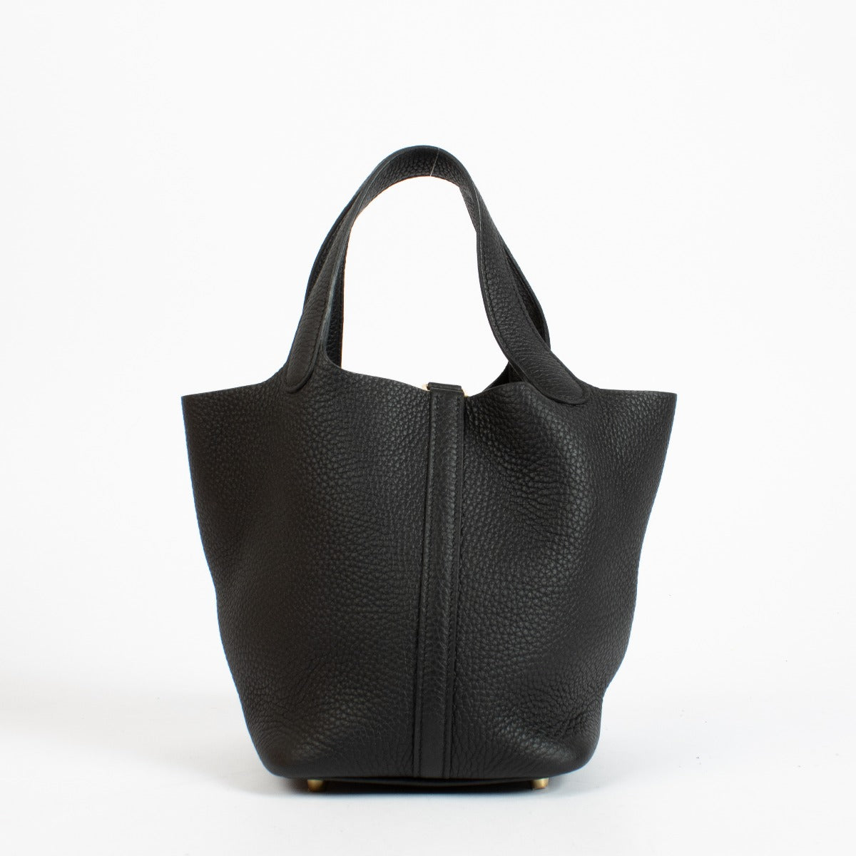 Hermès Picotin Lock 18 Zwart Clemence GHW
