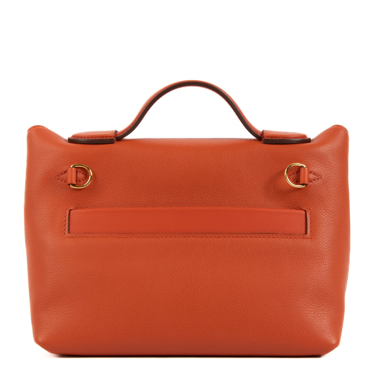Hermès 24/24 21 Verso Terre Battue/Orange Poppy Gold Hardware