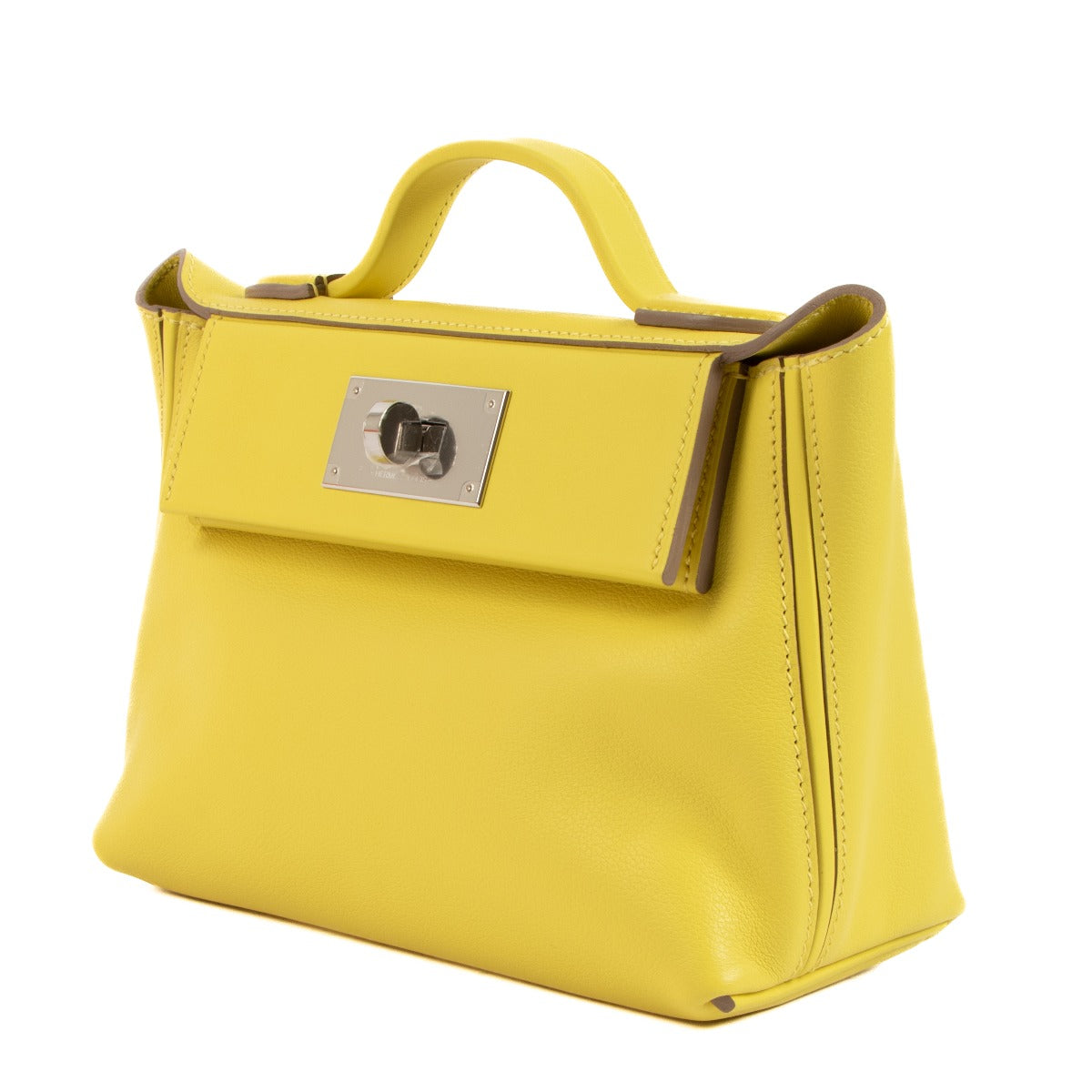 Hermès 24/24 21 Lime Swift Palladium Hardware