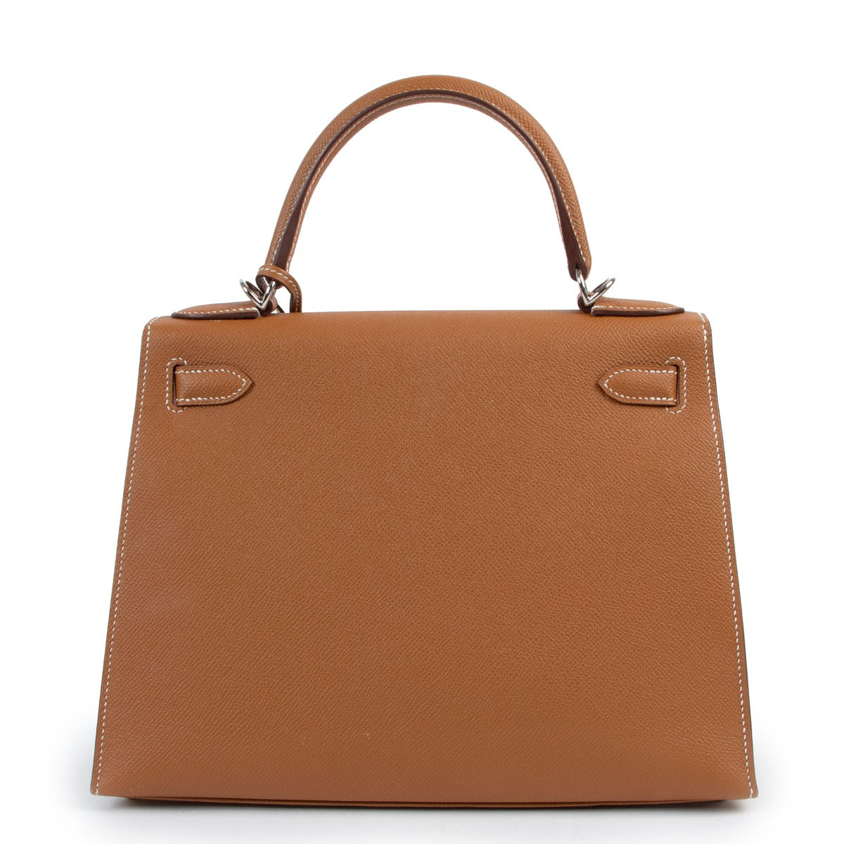 Hermès Kelly 28 Or Epsom Métal argenté palladié