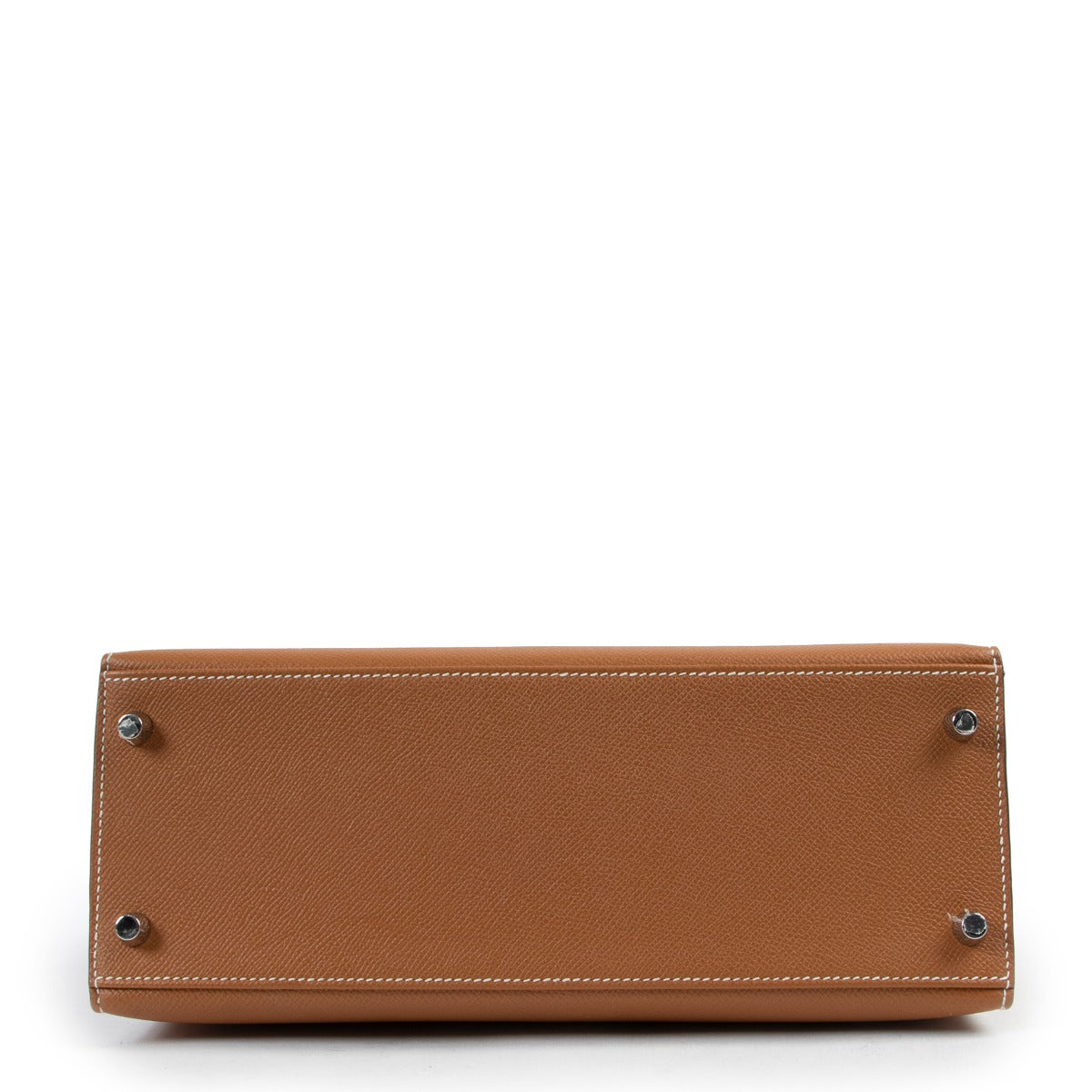 Hermès Kelly 28 Or Epsom Métal argenté palladié