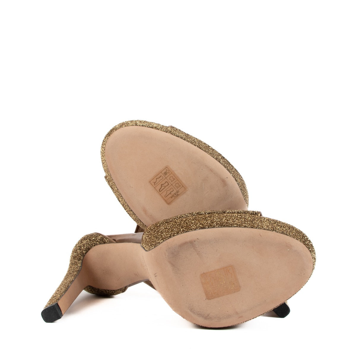 Chaussures à talons compensés Jimmy Choo Mayner dorées métallisées - Taille 40