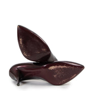 Shop safe online 100% authentic second hand Miu Miu Purple Patent Leather Pumps in very good condition at Labellov in Antwerp.