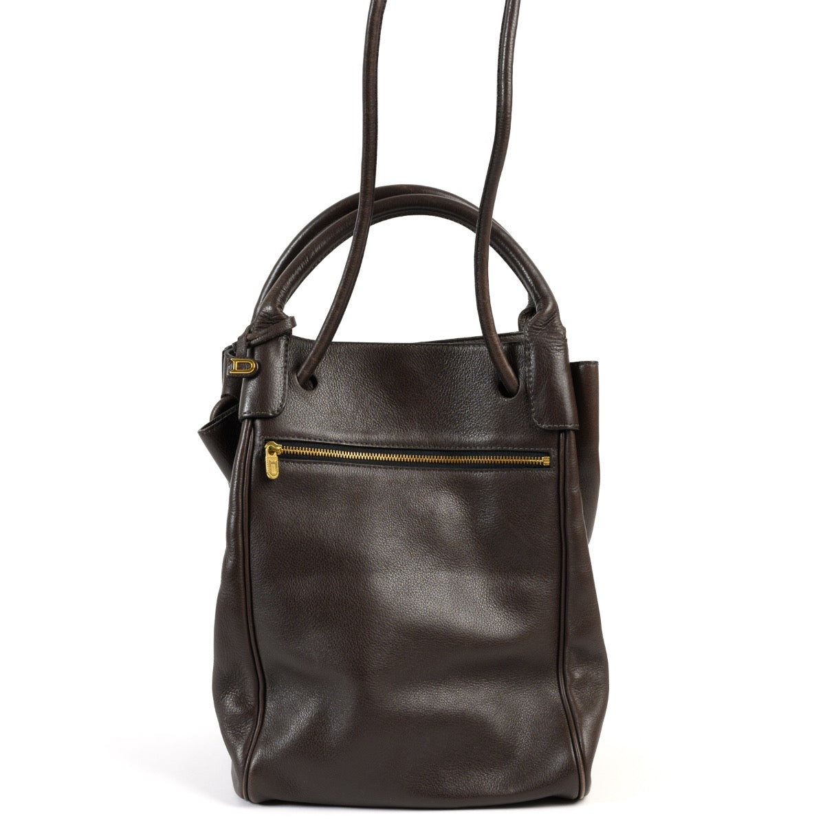 Shop safe online at Labellov in Antwerp this 100% authentic second hand Delvaux Brown Leather Shoulder Bag