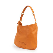 Delvaux Orange Louise PM Polo Leather Shoulder Bag