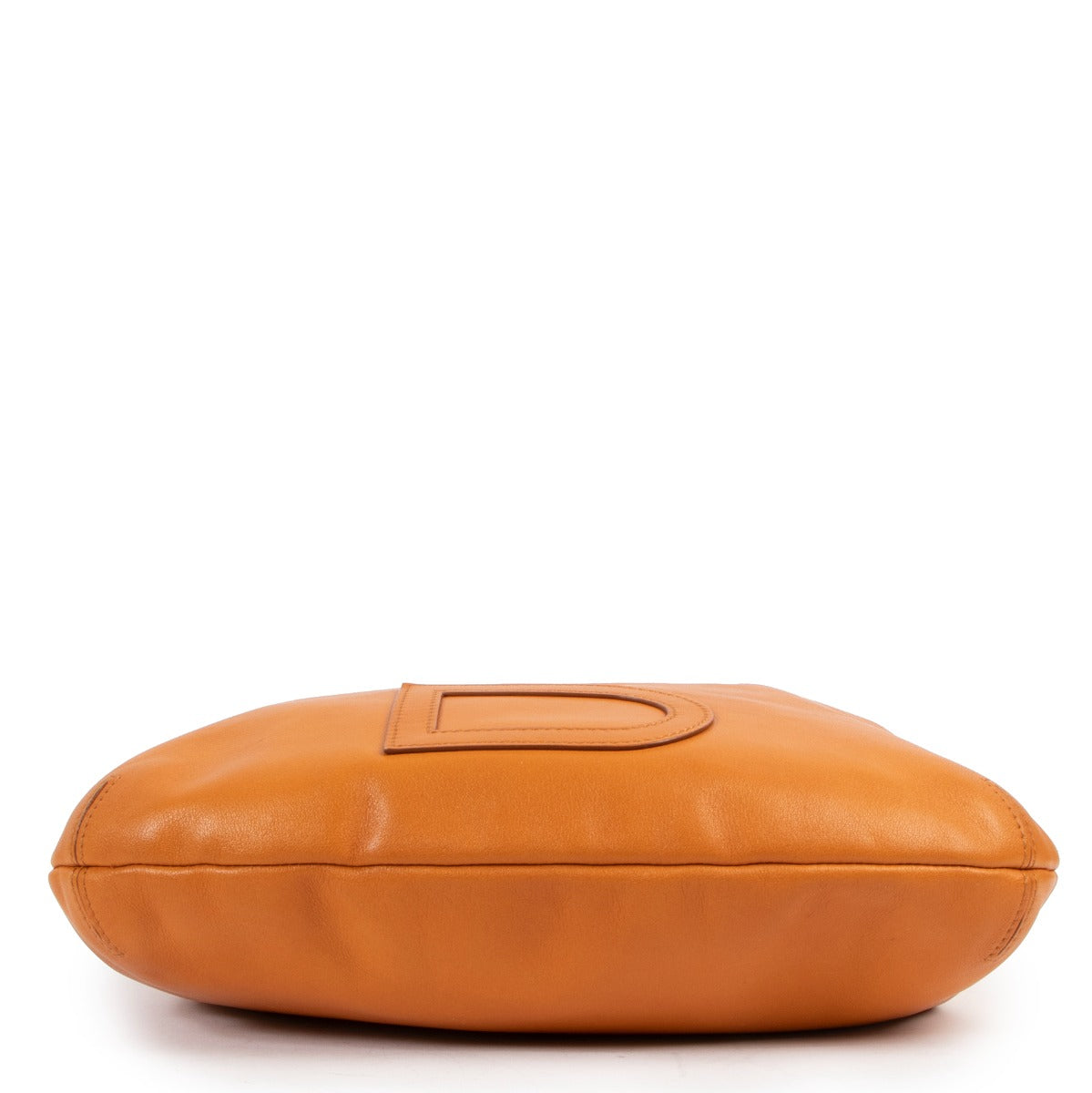 Delvaux Orange Louise PM Polo Leather Shoulder Bag