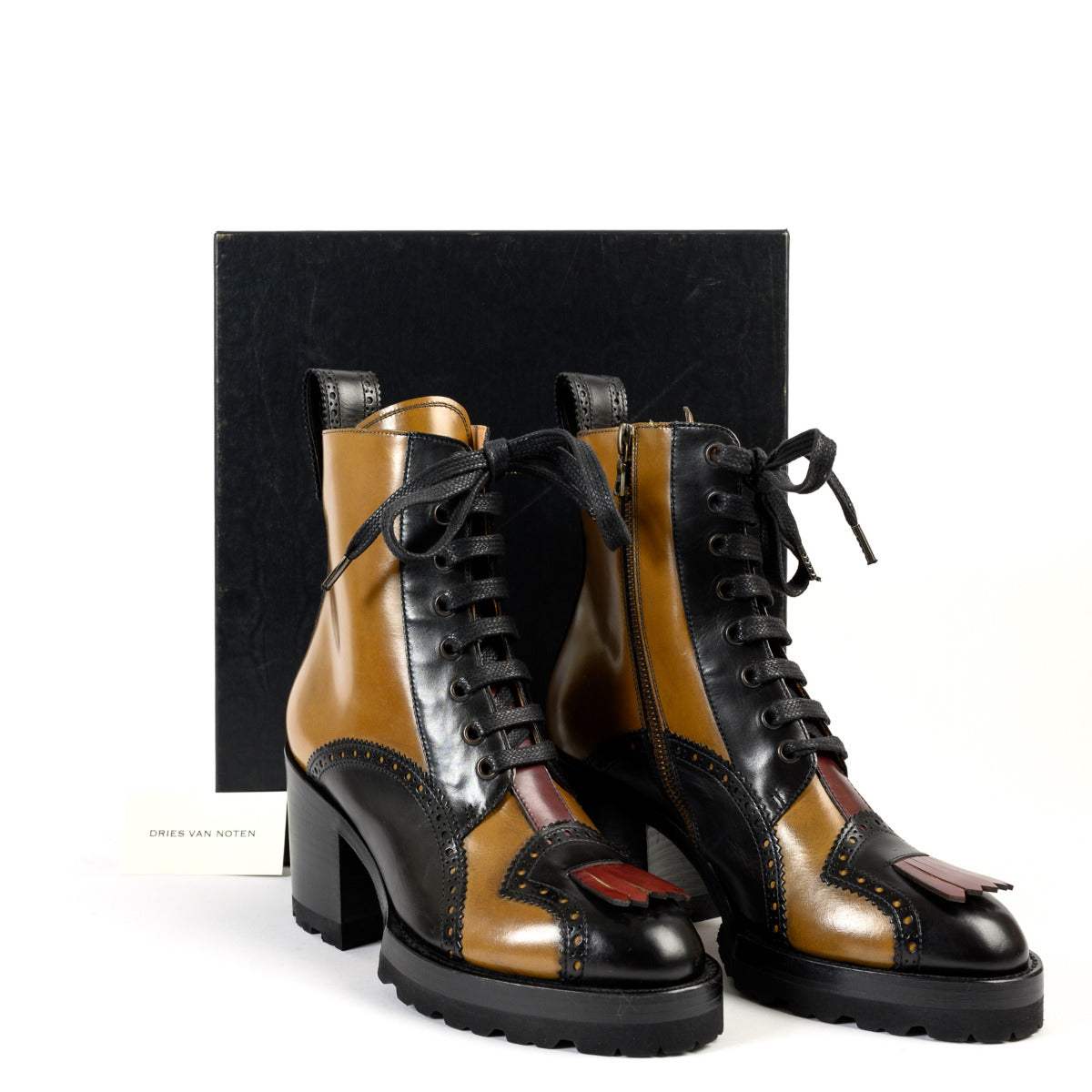 Dries Van Noten bruine laarzen - Maat 36