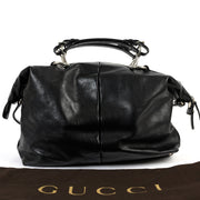 Gucci Black Leather Oversized Bag
