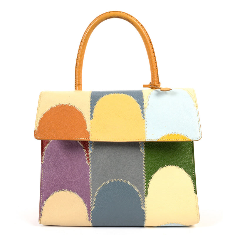 Delvaux Multicolor Arlecchino Top Handle Bag