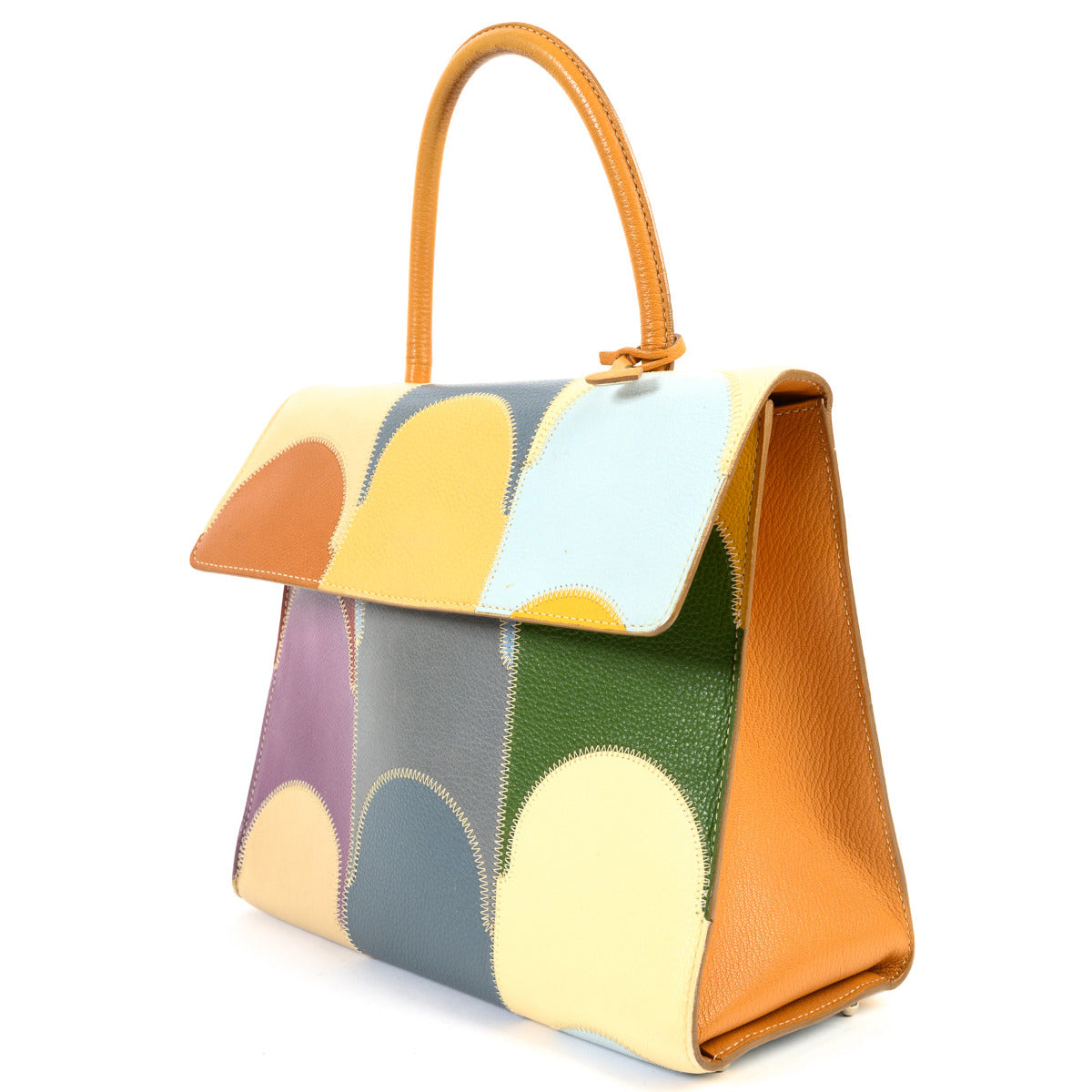 Delvaux Multicolor Arlecchino Top Handle Bag