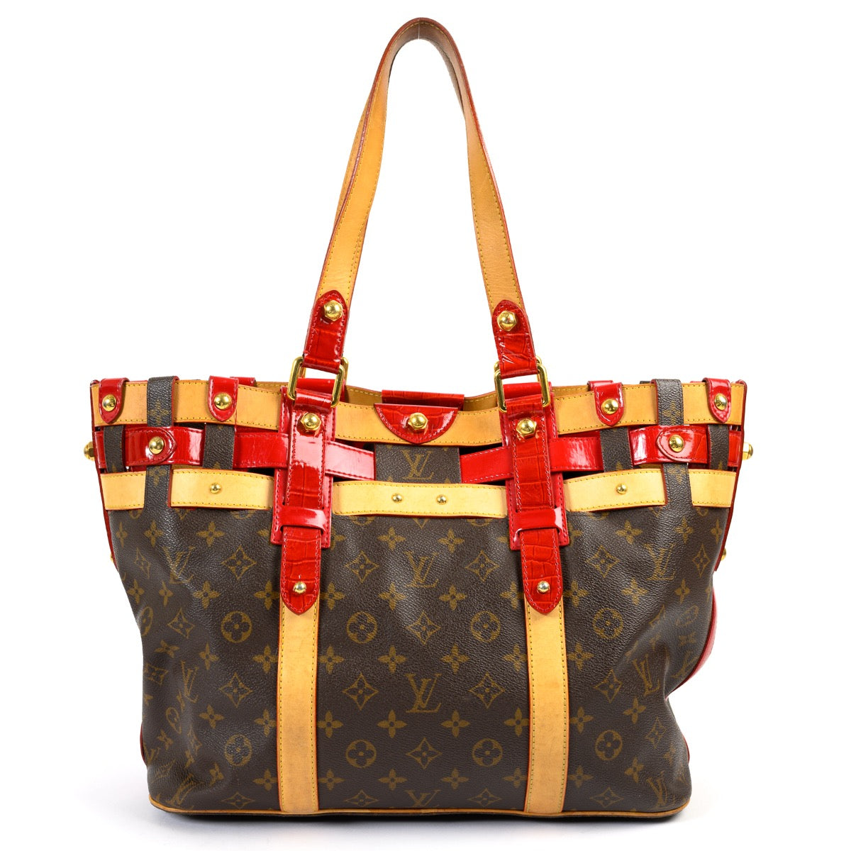 Shop safe online 100% authentic second hand Louis Vuitton Monogram Rubis Salina Shoulder Bag in very good condition at the right price at Labellov in Antwerp.