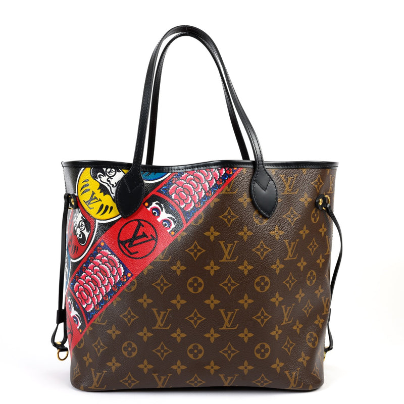 Shop safe online at Labellov in Antwerp this 100% authentic Louis Vuitton Limited Edition Neverfull MM Kabuki Monogram