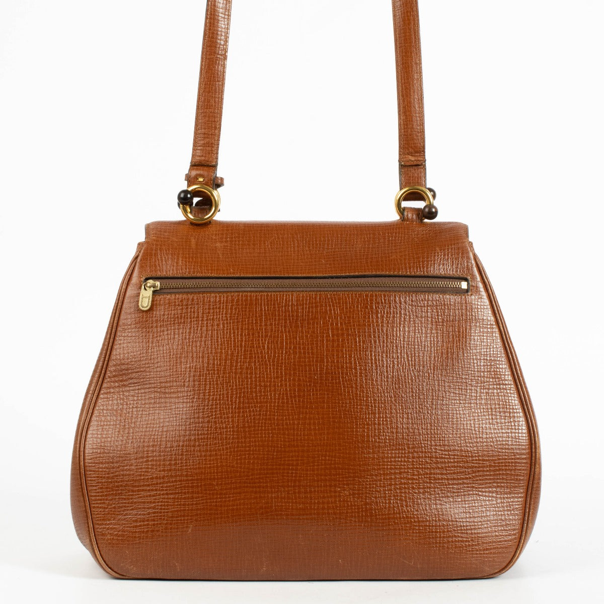 Authentic preloved Delvaux Cognac Vintage Shoulder Bag on Labellov.com