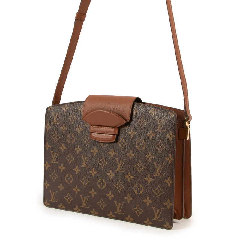 Shop authentic second hand Louis Vuitton Monogram Canvas Courcelles Crossbody Bag at Labellov
