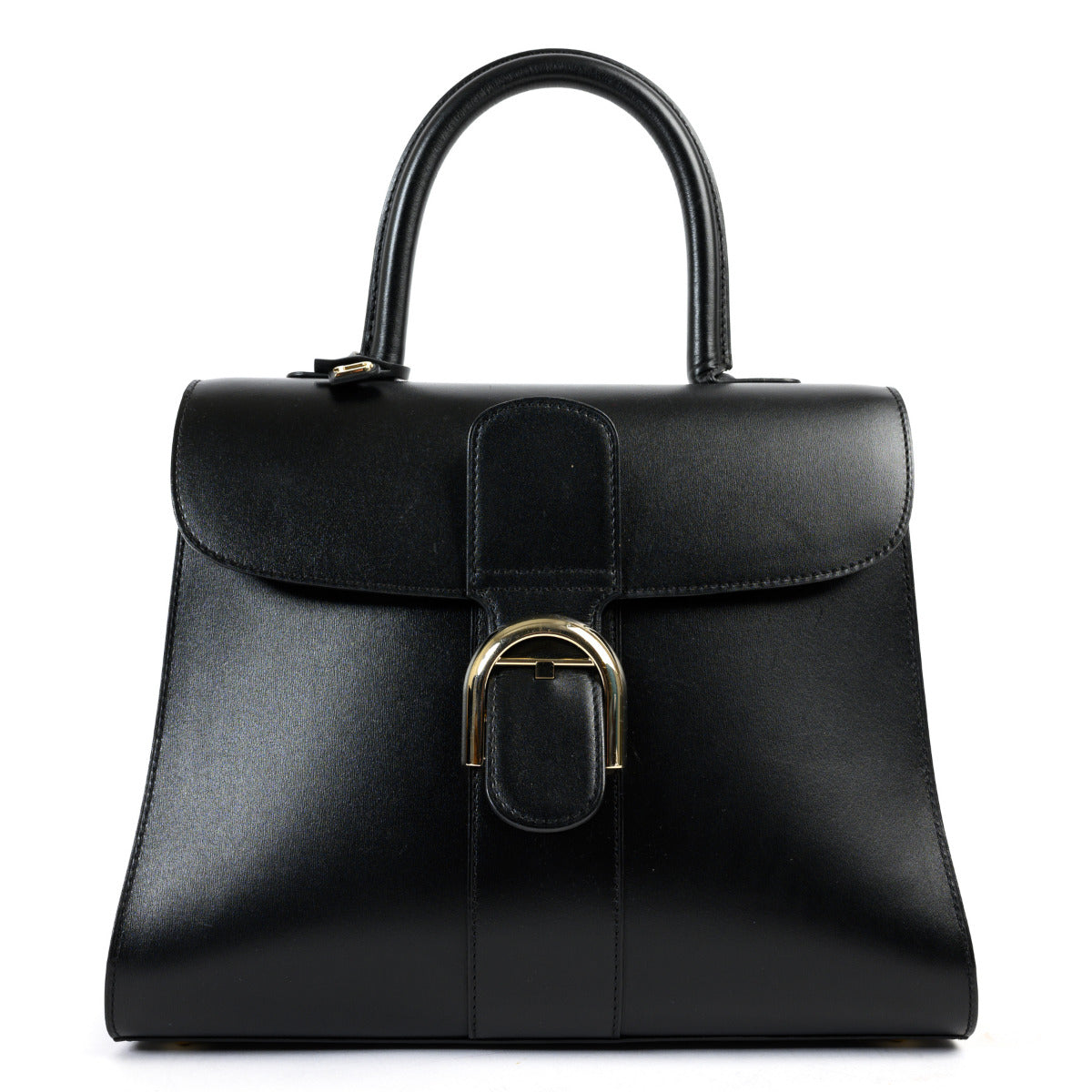 Delvaux Black Boxcalf Brillant MM + Bandoulière