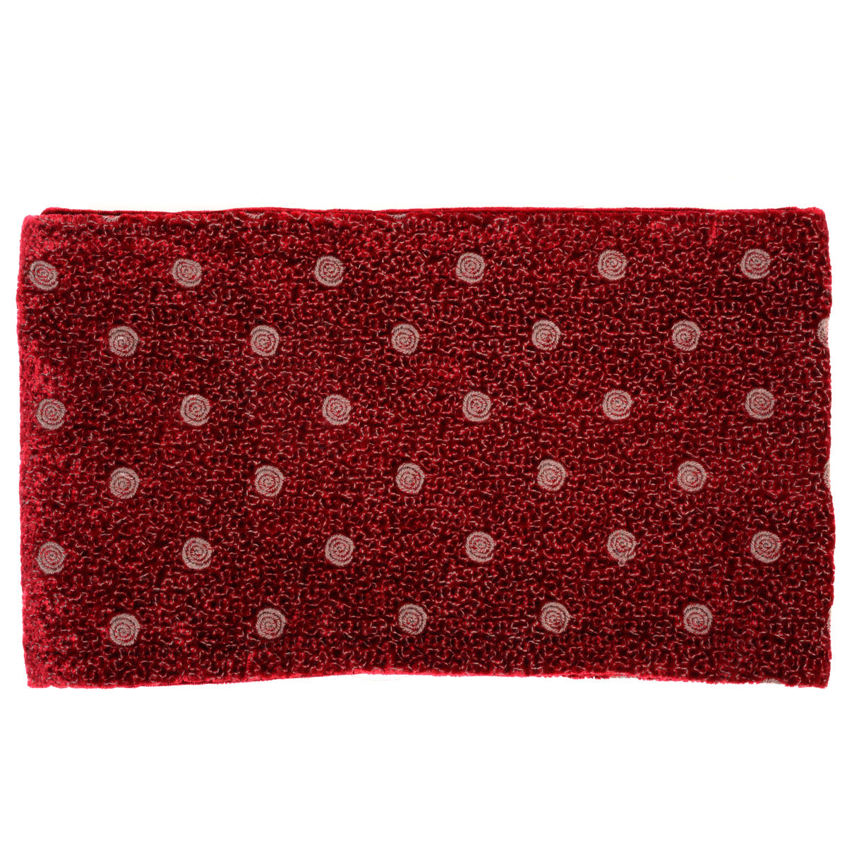 Delvaux Burgundy Velvet Scarf