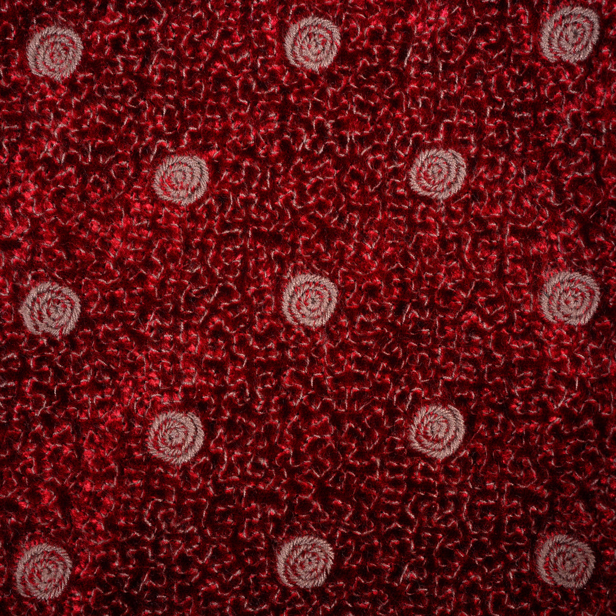 Delvaux Burgundy Velvet Scarf