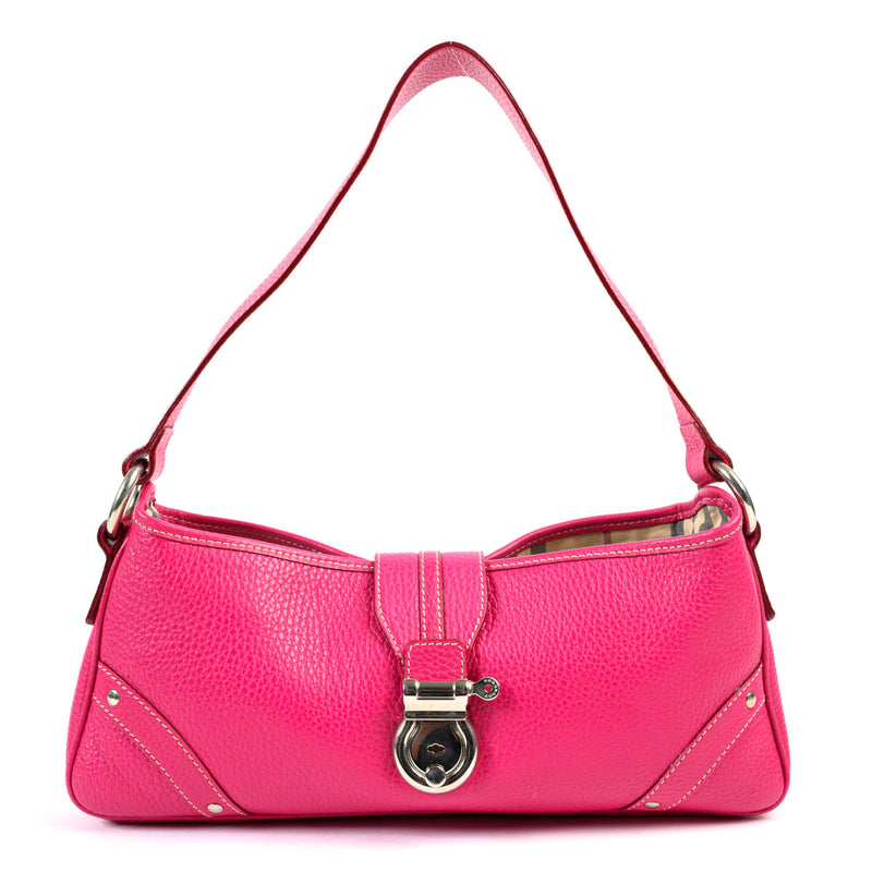 Burberry Pink Leather Shoulder Bag for the best price at Labellov secondhand. Buy and sell your preloved designer bags online