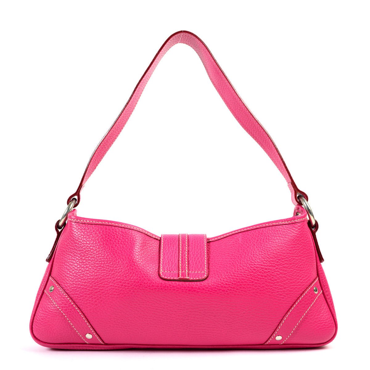 Sac bandoulière en cuir rose Burberry