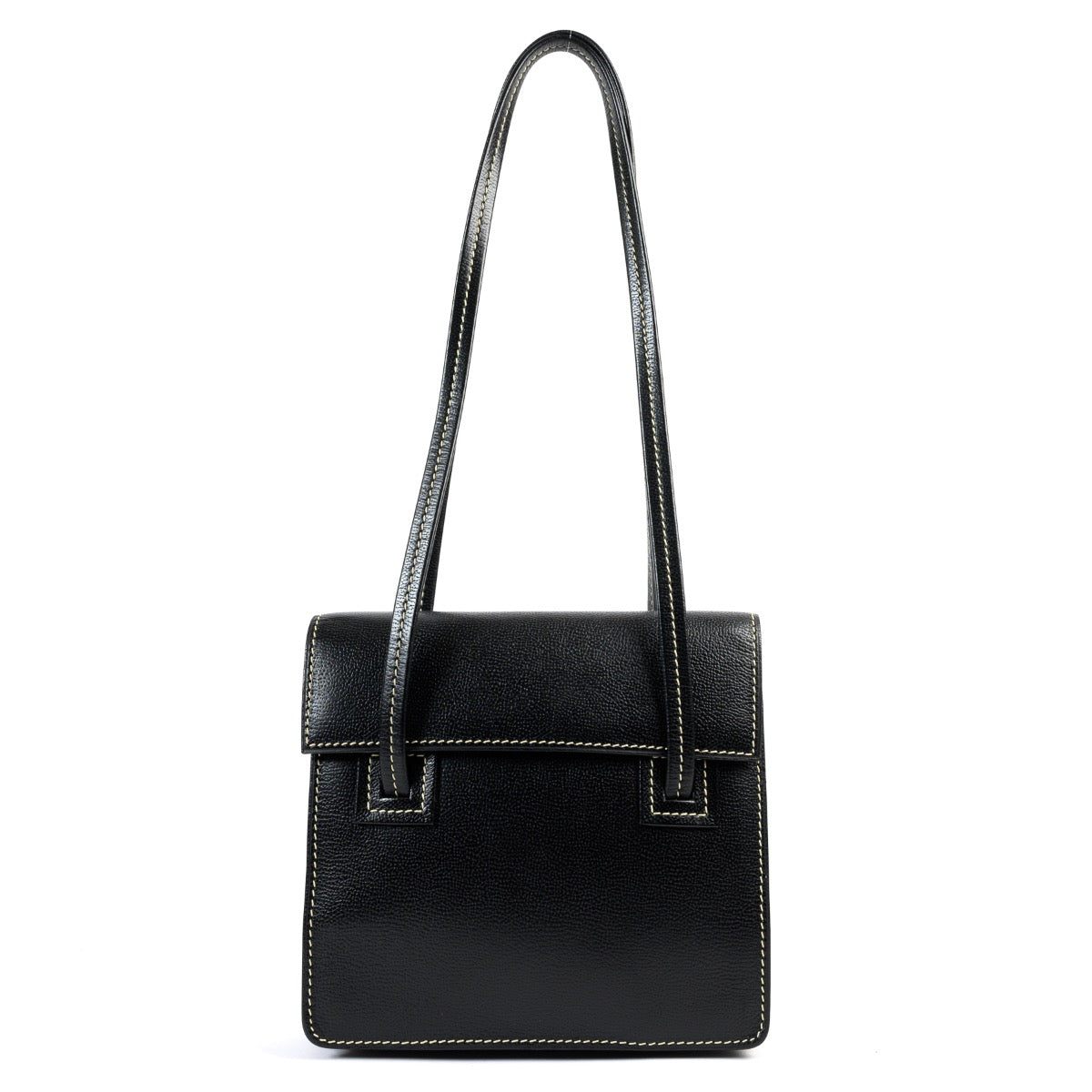 Sac Delvaux Santal PM noir à bandoulière