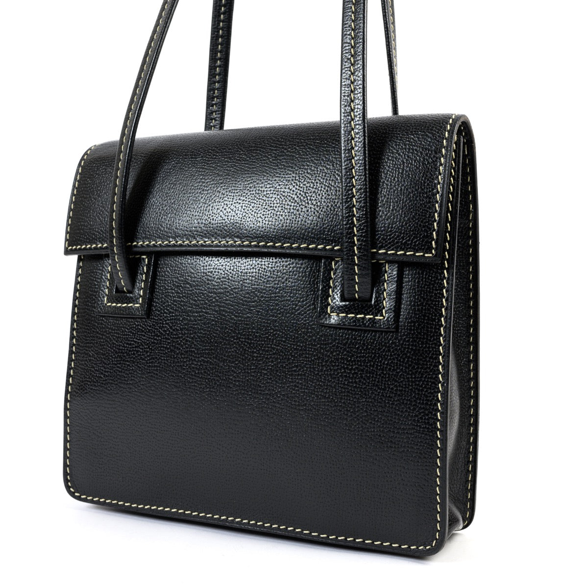 Sac Delvaux Santal PM noir à bandoulière