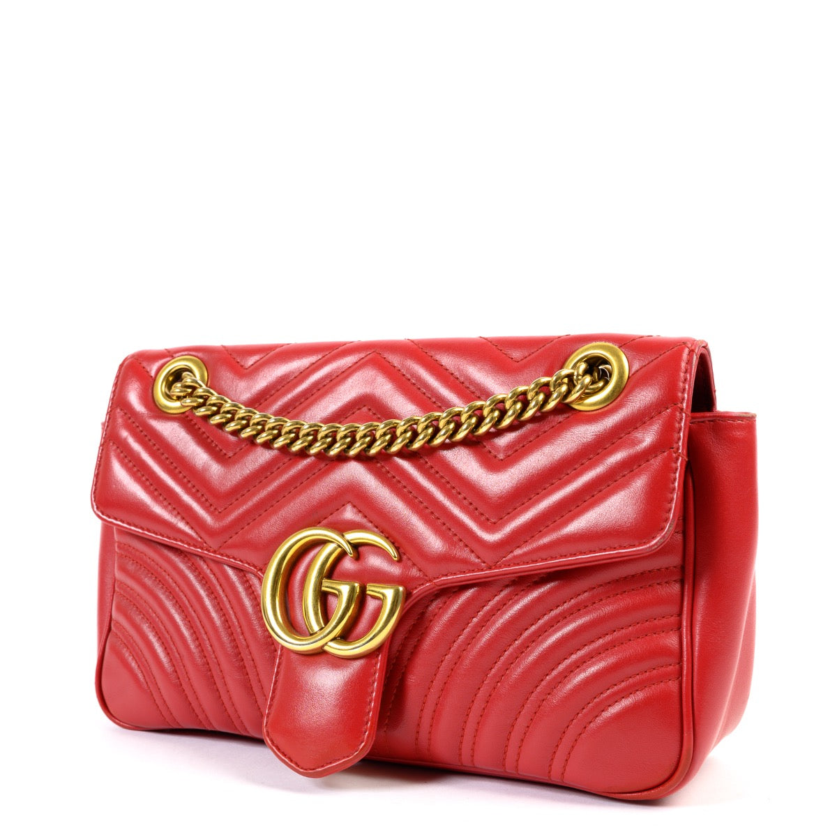 Gucci Rode Kleine Marmont Crossbody