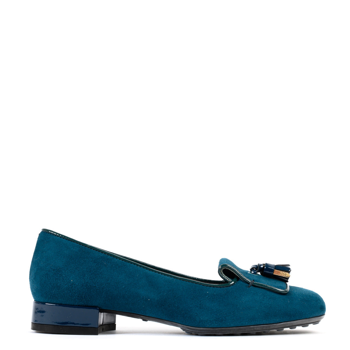 Tods Petrol Green Suede Flats - Size 36 for the best price at Labellov secondhand