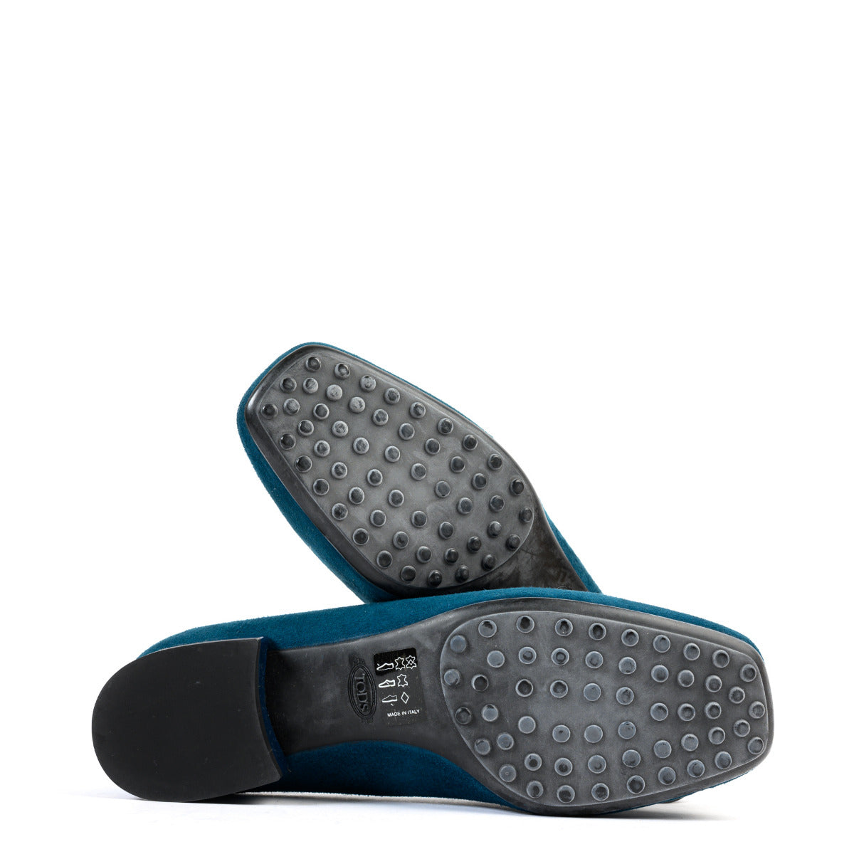 Tods Petrolgroene Suède Ballerina's - Maat 36
