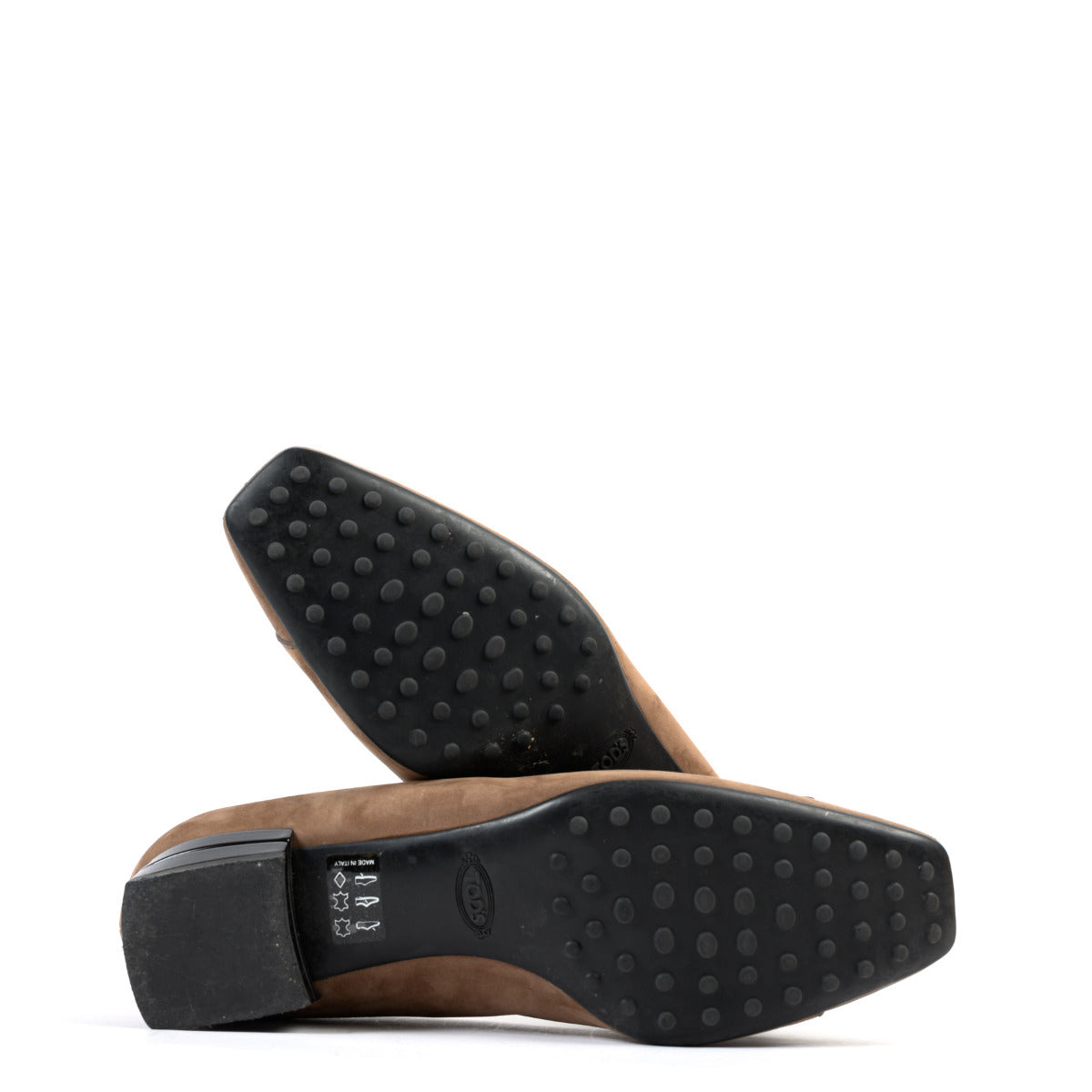 Tods Donkerbruine Suede Ballerina's - Maat 36